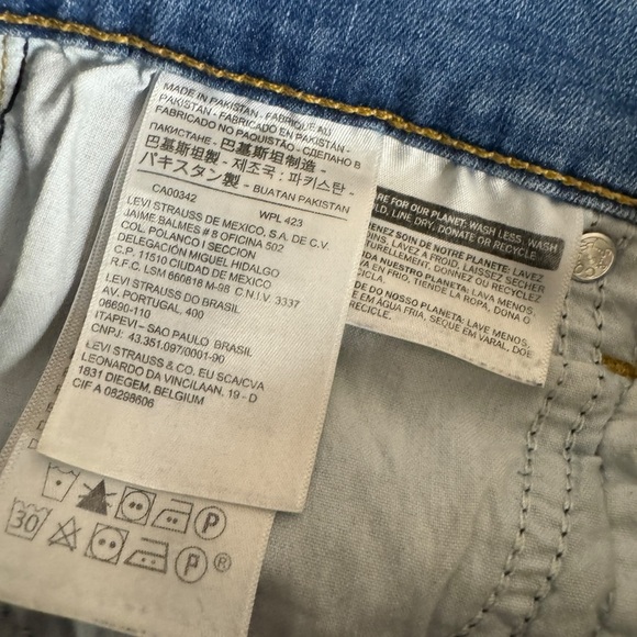 Levi’s Mile High Super Skinny raw hem denim jeans women’s 28 - Picture 5 of 11